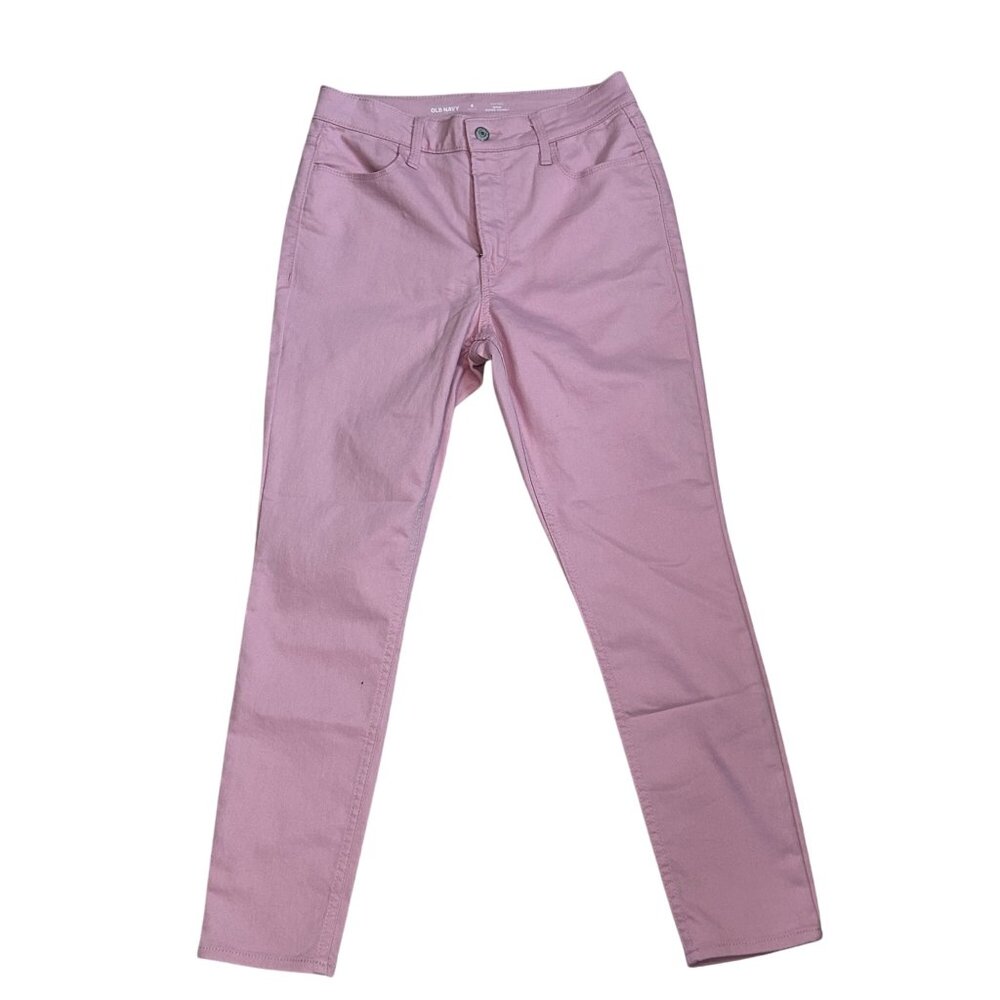NWT Old Navy Pink High-Rise Wow Super-Skinny Jeans 8 Petite 1889